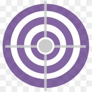 Purple Target Clip Art - Nerf Bullseye - Png Download