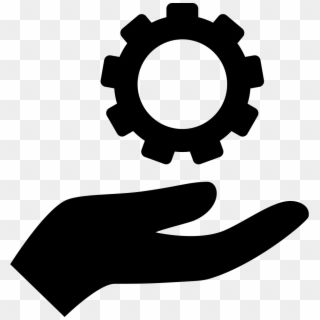 Png File Svg - Hand With Gear Icon Clipart