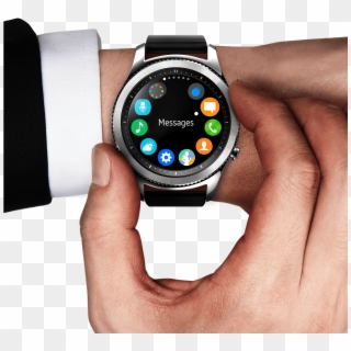 Man's Hand And Arm Wearing A Suit - Samsung Gear S3 Clipart