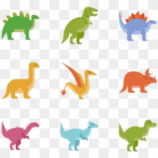 Dinosaurs - Dinosaur Flat Design Clipart
