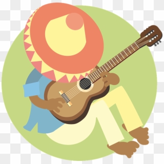 Man, Sleeping, Mexican, Guitar, Music, Sombrero - Mexican Sleeping Png Clipart