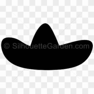 Mustache Clipart Sombrero - Sombrero Silhouette Png Transparent Png
