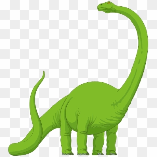 Green Dinosaur With Long Neck Clipart