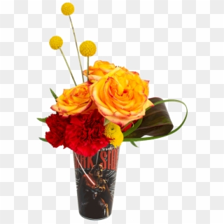 Darth Vader Pub Glass Bouquet - Garden Roses Clipart