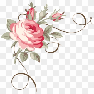 Floral Png - Arabesco Rosa Png Clipart