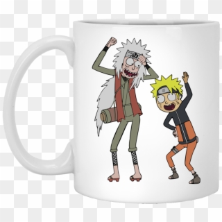 Rick And Morty Naruto And Jiraiya Coffee Mugs - Naruto Rick And Morty Clipart