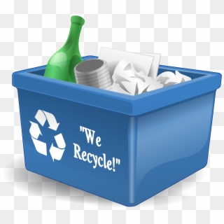 Recycle, Bin, Container, Recycling, Box, Trash Can - Recycling Box Clipart