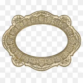 Free Vintage Gold Frame Graphic - Circle Clipart