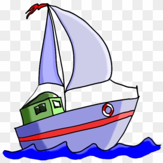 Cartoon Sail Boat - Cartoon Image Of Boat Clipart