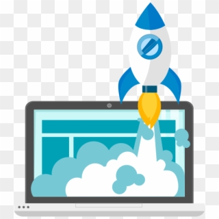 Startup-rocket - Computer Speed Clipart - Png Download