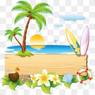 Vacation Beach Png Transparent Image - Summer Beach Clipart