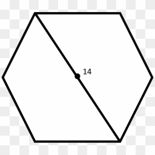 1 - Hexagon Divided Into Triangles Clipart