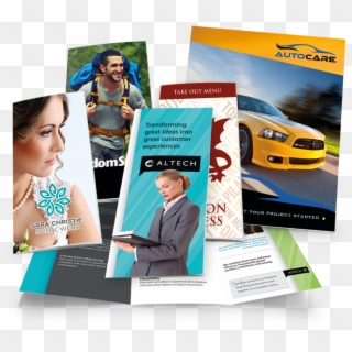 Picture Of Custom Full Color Brochures - Brochure Printing Clipart