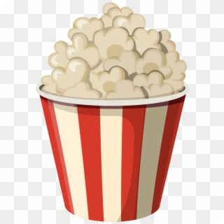 Cinema Drawing A - Popcorn Bucket Png Clipart