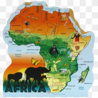 Map Of Africa Safari , Png Download - Africa Map Clipart