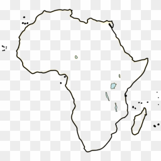 Be - Blank Map Africa Lakes Clipart