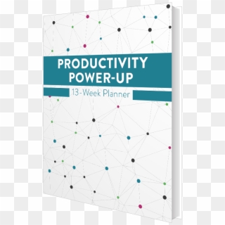 Productivity Power Up 13 Week Planner 3d Book Cover - Poster Clipart
