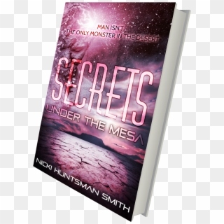 3d Book Render "secrets Under The Mesa" - Flyer Clipart