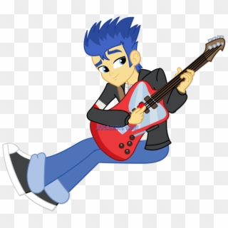 Cartoon Guitar Player - Flash Sentry Play Guitar Clipart