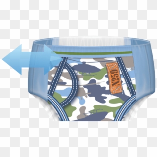 Calzoncitos Camuflados Elastizados Goodnites® Para - Boys Goodnighties Diaper Designs Clipart