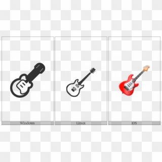 Guitar On Various Operating Systems - Illustration Clipart