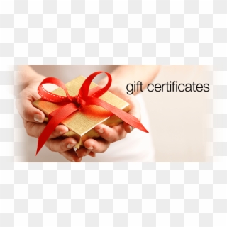 Gift Certificate Information - Gift Certificate In Hands Clipart