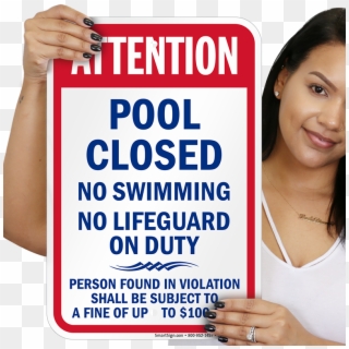 Pool Closed No Swimming Kentucky Sign - Please Close The Door Signs Funny Clipart