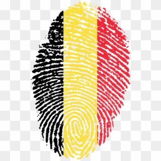Belgium Flag Fingerprint Country - Kuwait Fingerprint Clipart