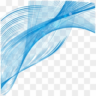 Vector Curve Turquoise Blue Background - Transparent Line Curve Vector Png Clipart