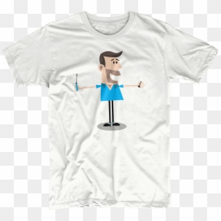 Cartoon Handyman T-shirt - Darwin Shirt Clipart