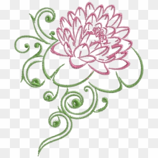 Lotus Flower Border Clipart
