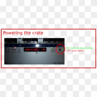 To Power On The Crate, Hold The "power" Red Button - Ios 4.3 Clipart
