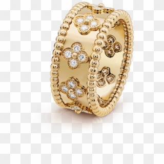 Perlée Clovers Ring, Small Model - Van Cleef Arpels Perlee Ring Clipart