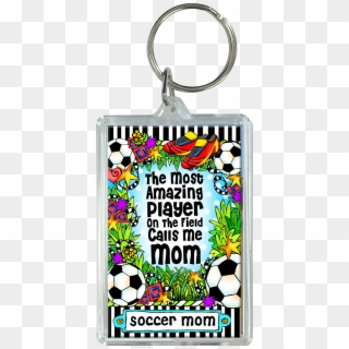 Soccer Mom Key Chain - Keychain Clipart