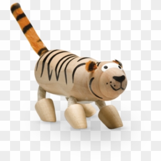 Tiger - Anamalz Wooden Tiger Figure Clipart