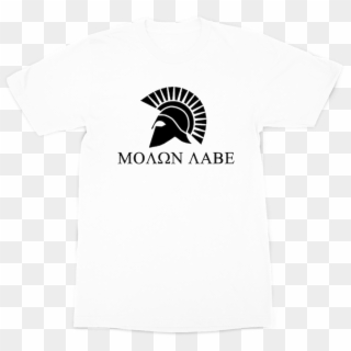 "molon Labe" Two Sided ﻿premium Sublimation Adult T-shirt - Planet Of The Apes Comic Black And White Clipart