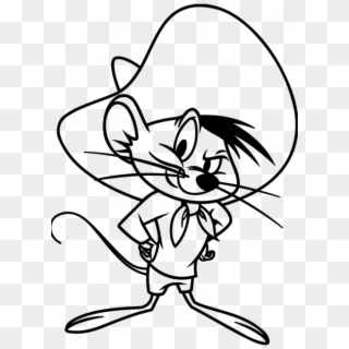 Speedy Gonzales Coloring Pages - Line Art Clipart