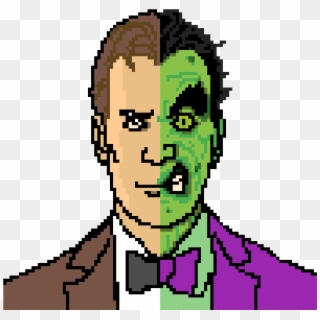 Dc´s Two Face - Cartoon Clipart