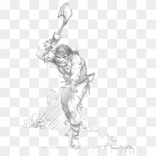 The Conan We Are Presented With Is Likely A Lawful - Conan Frank Frazetta Sketch Clipart