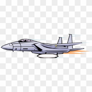Vector Illustration Of F15 Eagle American Twin-engine - F15 Vector Clipart