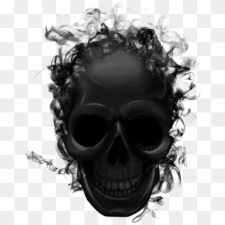 #black #smoke #skull #halloween - Black Smoke Skull Png Clipart