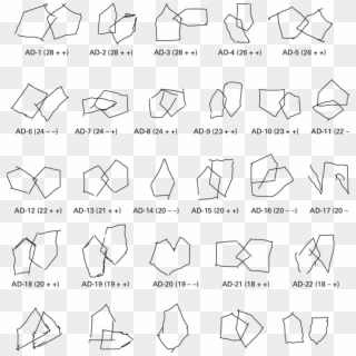 Copies Of The Interlocking Pentagons Performed By The - Interlocking Pentagon Clipart