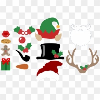 Free Christmas Photo Booth Props Svg Files Bits & Pieces Clipart