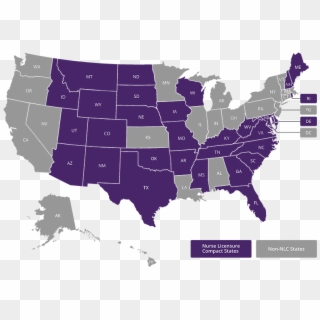 Strikingly Inpiration Nursing Compact States Map Why - John F. Kennedy Library Clipart