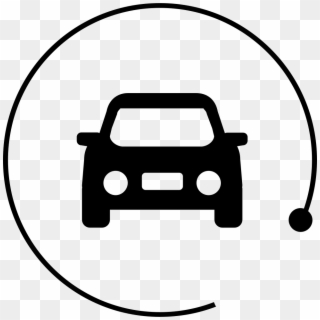 Used Car Trading - Car Icon Png Circle Clipart
