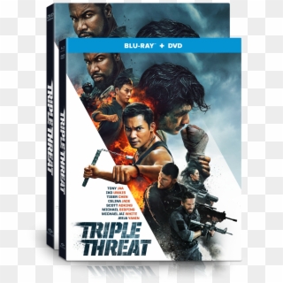 Triple Threat Starring Tony Jaa, Tiger Hu Chen, Iko - Triple Threat Dvd 2019 Clipart
