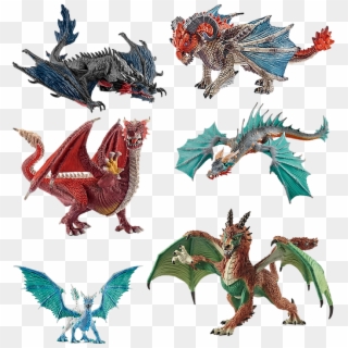 Stone Figures, Dragons, Isolated, Stone Figure - Schleich Dragon Clipart