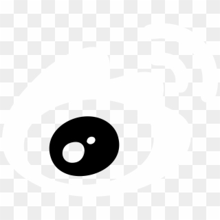 Sina Weibo Icon Logo Black And White - Circle Clipart