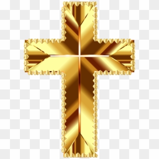 This Free Icons Png Design Of Golden Cross Love Deeper - Golden Cross No Background Clipart