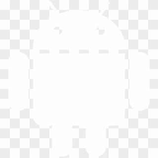 Android Logo White Vector Clipart